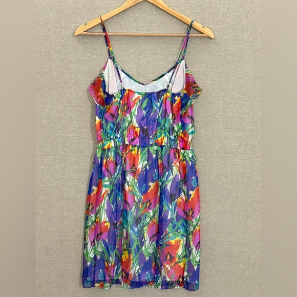 Shoshanna Silk Floral Sun Dress Size 4 - Picture 6 of 9